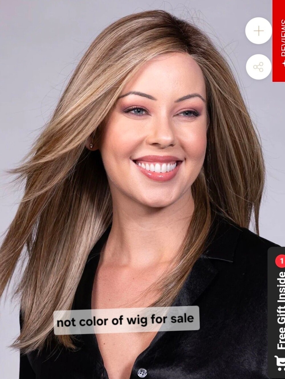 Belle Tress Forte Sparkling Champagne Rooted Wig NWT Hand Tied